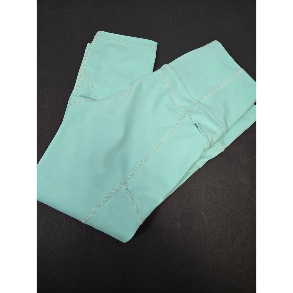 Zyia Active Light n Tight Mint Green High Waisted Pocket Capri Leggings 6-8